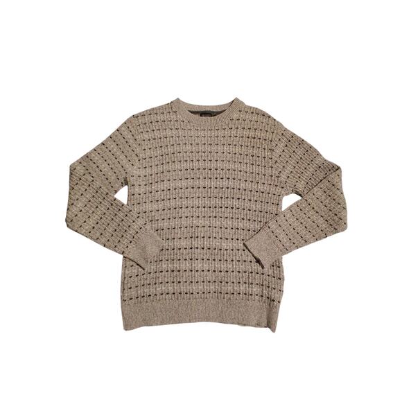 Haggard 3D Textured Mens sz Large Chunky Cotton Grungecore Preppy Crew Sweater - Picture 4 of 8